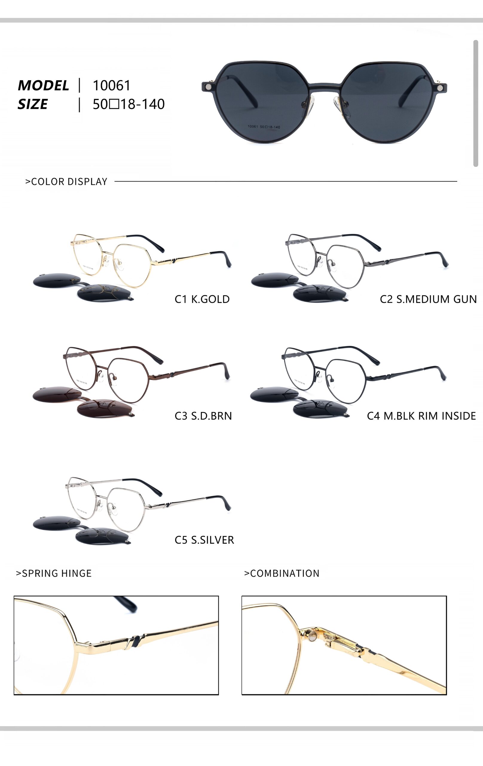 Clip-on metal 10050-10079