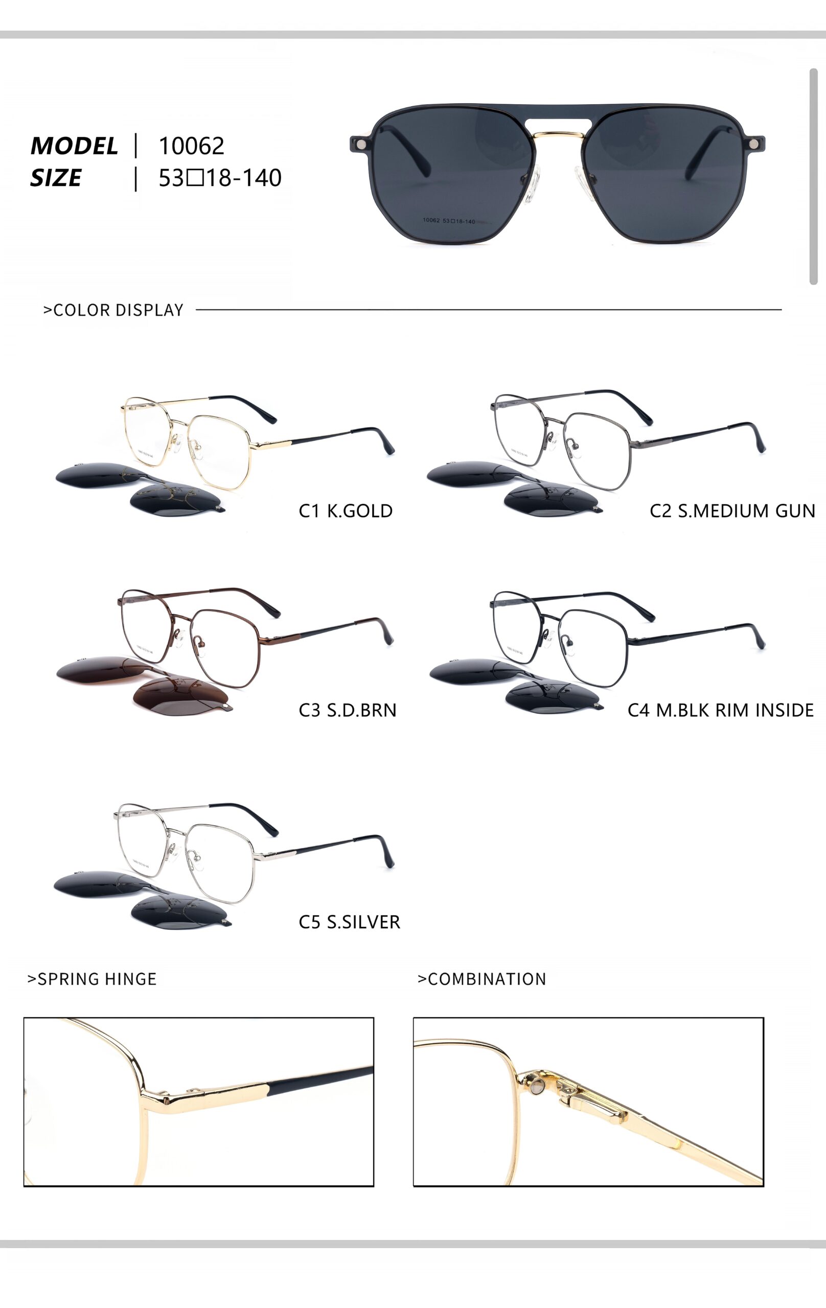 Clip-on metal 10050-10079