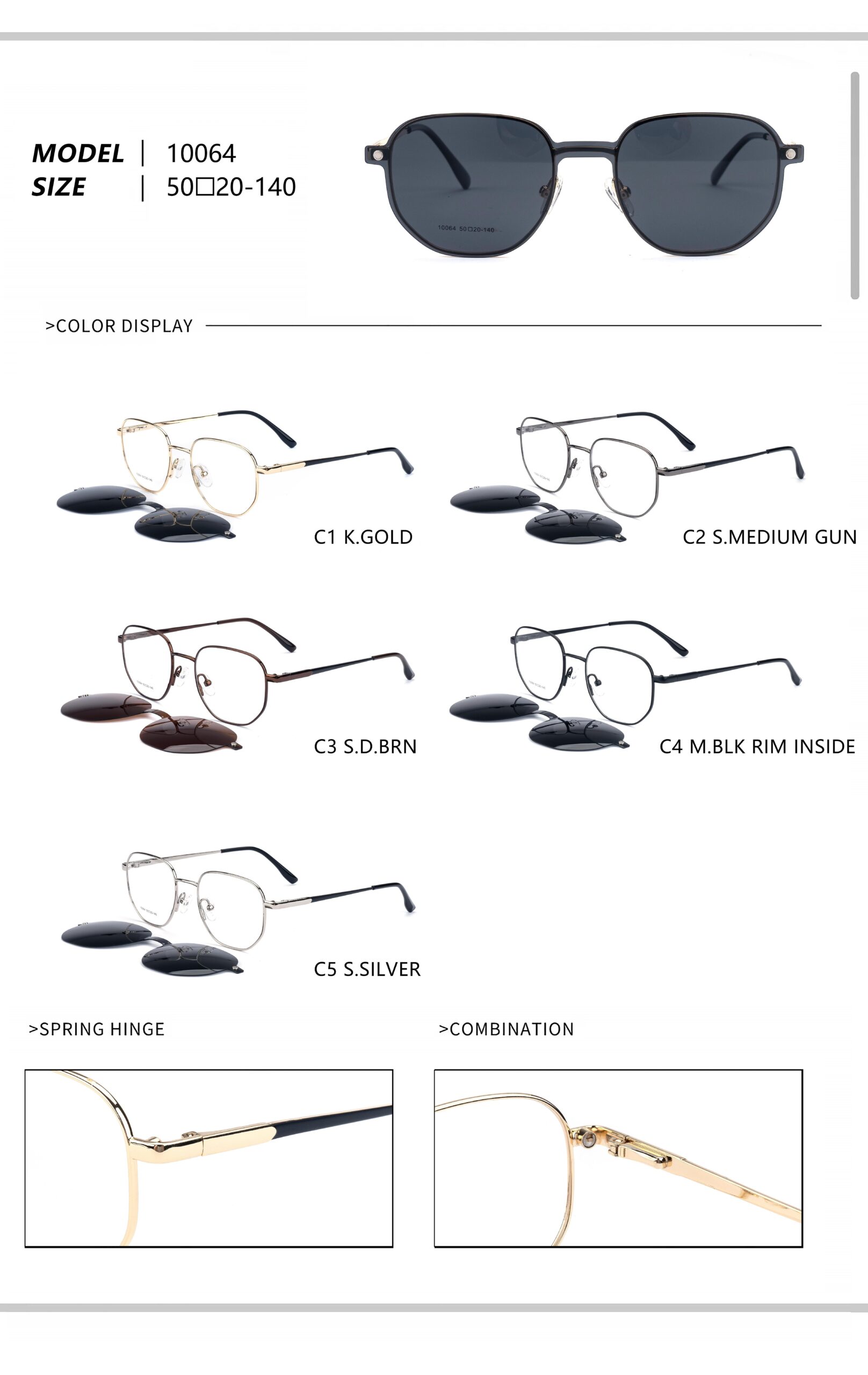 Clip-on metal 10050-10079