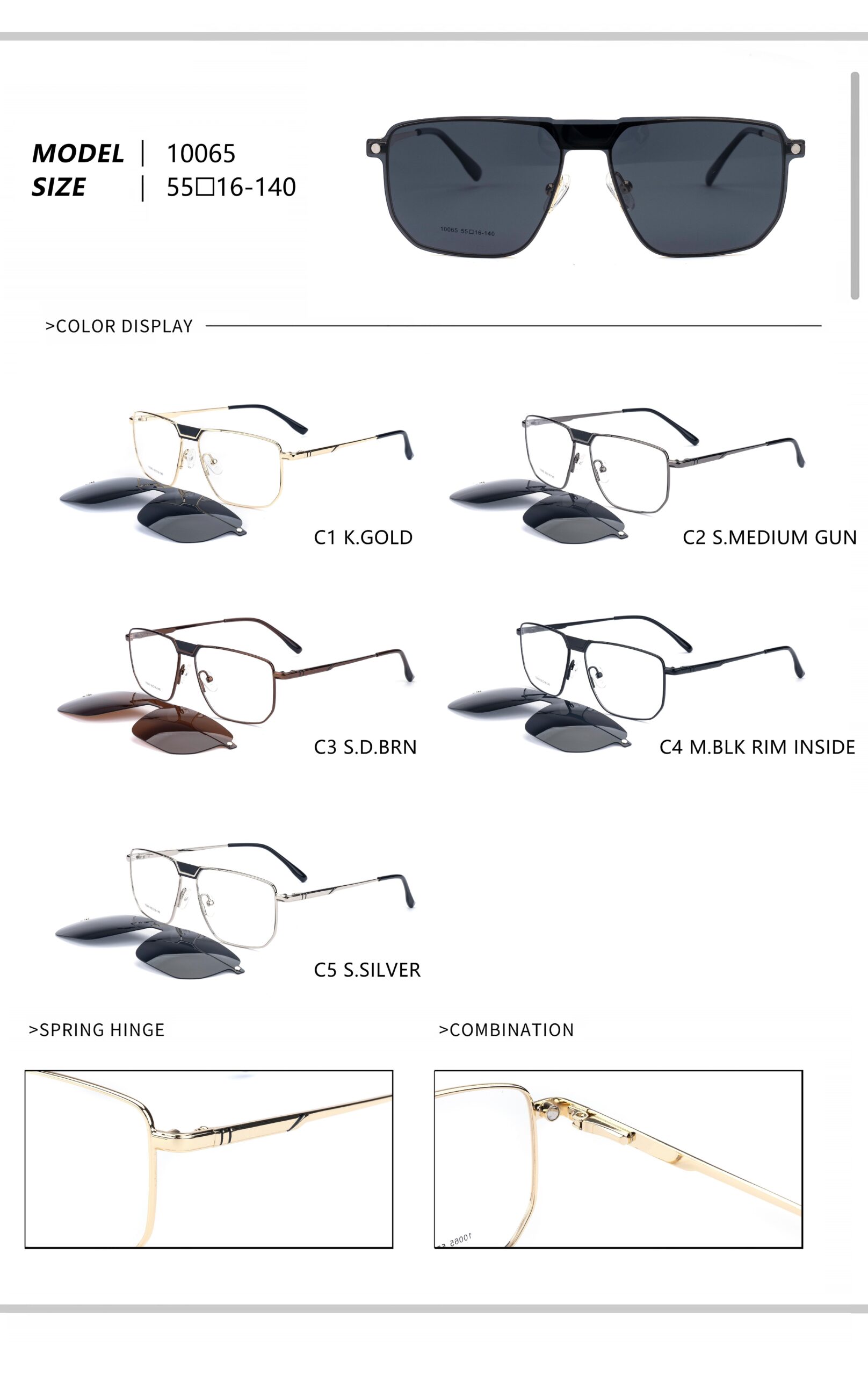 Clip-on metal 10050-10079