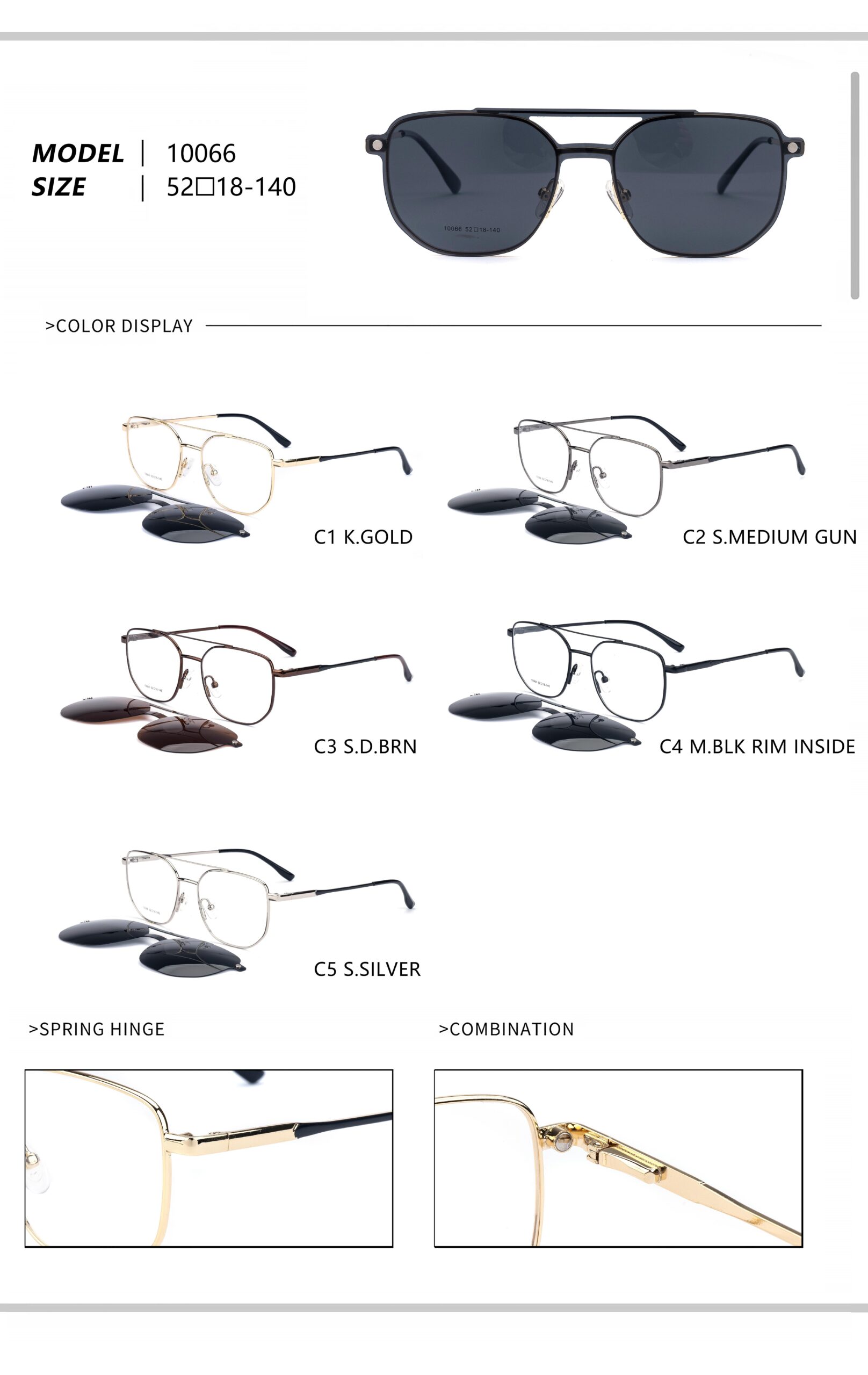 Clip-on metal 10050-10079