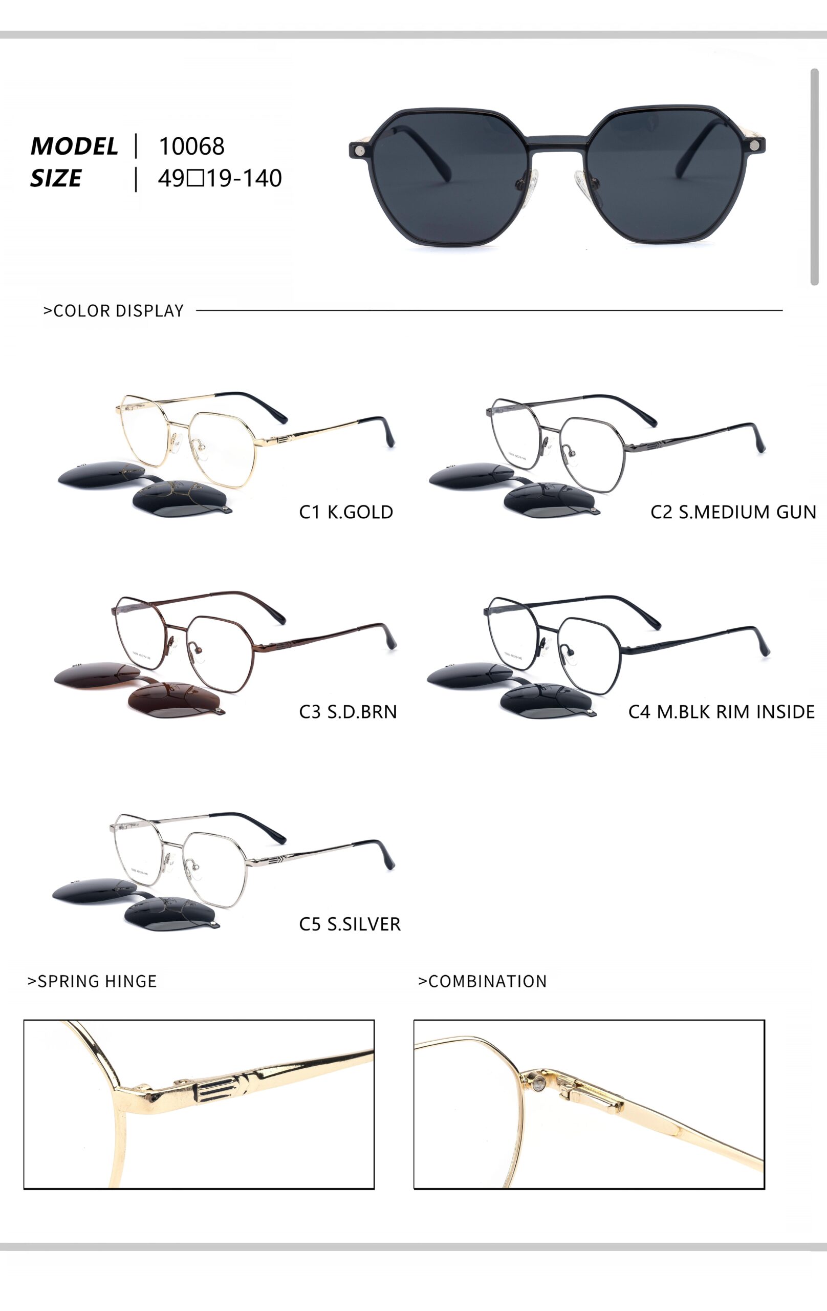 Clip-on metal 10050-10079