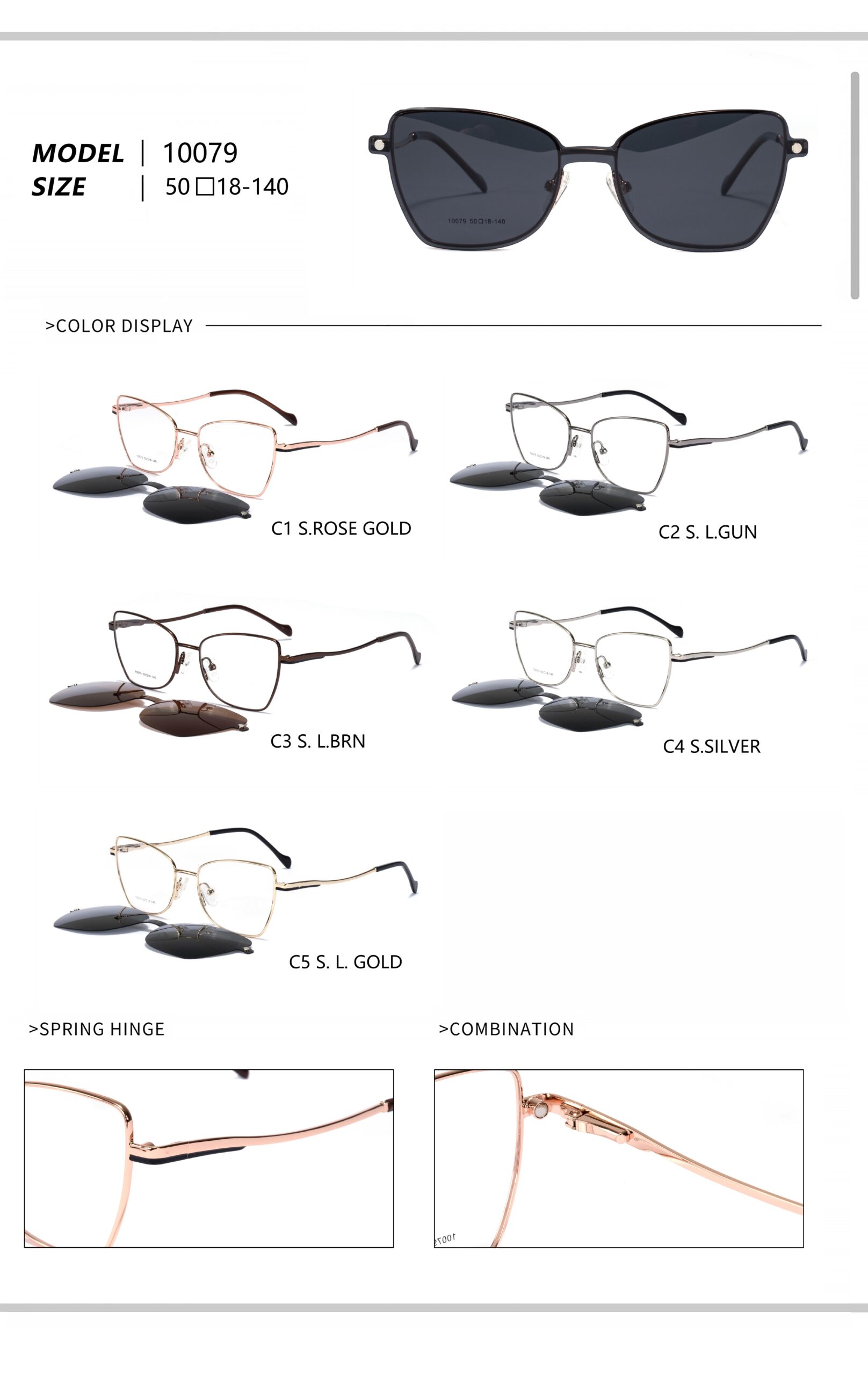Clip-on metal 10050-10079