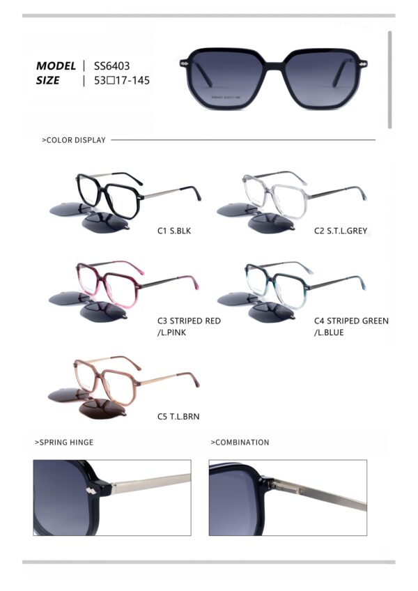 Acetate with metal SS6401-6413