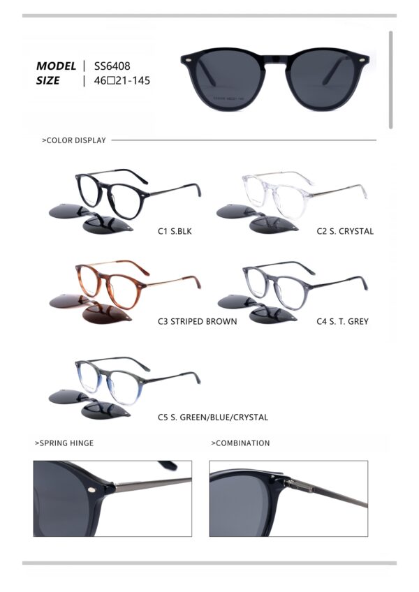 Acetate with metal SS6401-6413